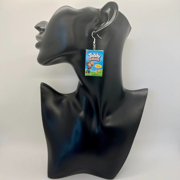 Teddy Grahams Earrings - Mini Brands Earrings - Food Earrings - Teacher Earrings - Picture 6 of 7